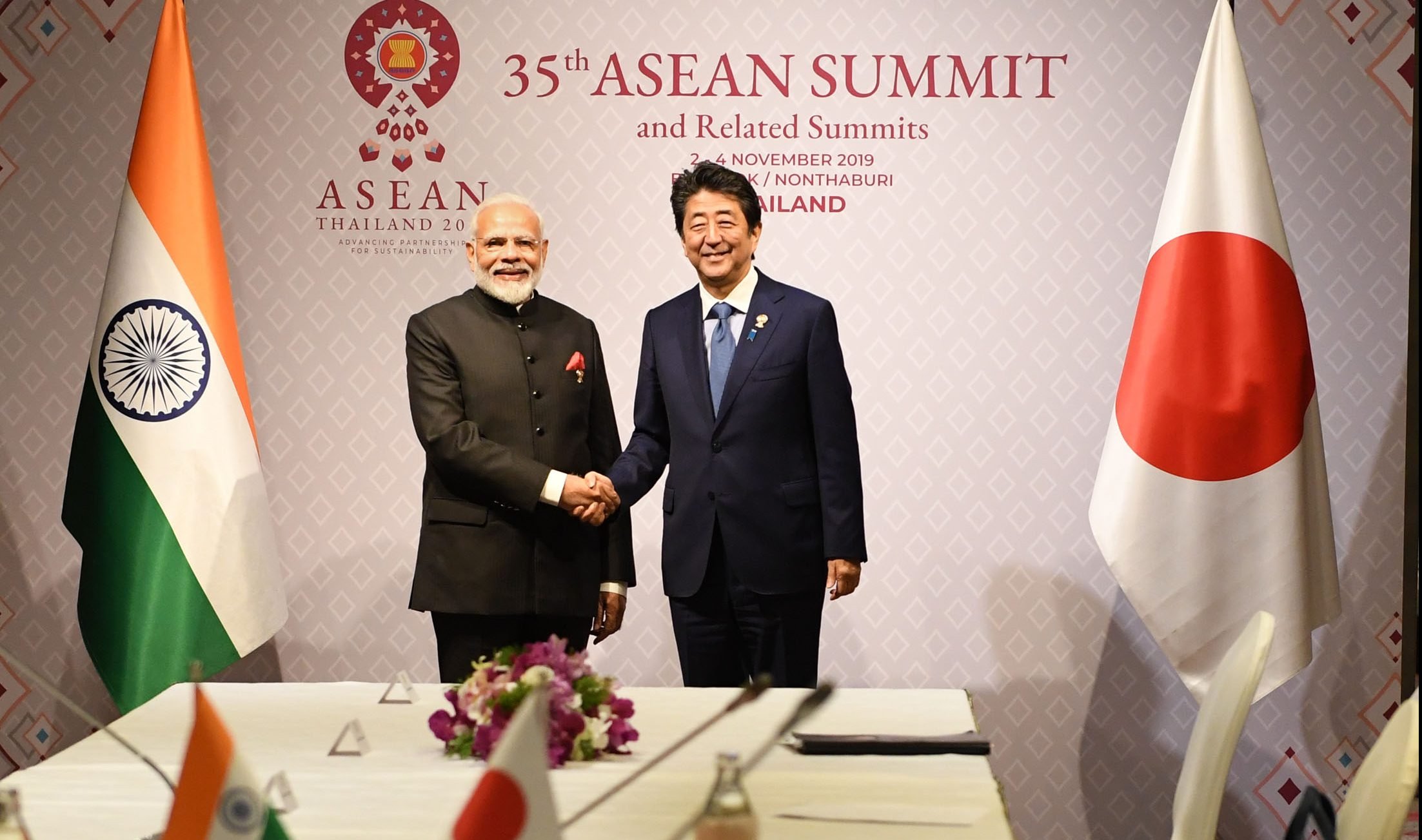 PM meets Japanese PM Shinzo Abe