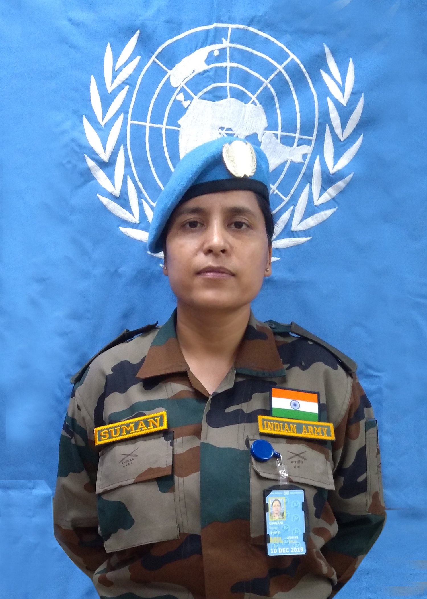 United Nations Award to Indian Army Officer Major Suman Gawani