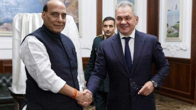 Raksha Mantri Shri Rajnath reviews India-Russia defence cooperation with Russian Deputy Prime Minister Raksha Mantri Shri Rajnath reviews India-Russia defence cooperation with Russian Deputy Prime Minister