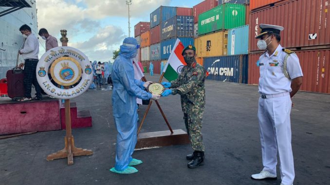 OP Samudra Setu - INS Jalashwa departs Male for Tuticorin with 700 Indians embarked OP Samudra Setu - INS Jalashwa departs Male for Tuticorin with 700 Indians embarked
