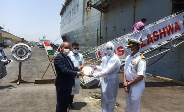 OPERATION SAMUDRA SETU INS JALASHWA EMBARKS INDIAN NATIONALS AT BANDAR ABBAS, IRAN OPERATION SAMUDRA SETU INS JALASHWA EMBARKS INDIAN NATIONALS AT BANDAR ABBAS, IRAN
