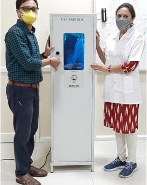 ARCI & Mekins develop UVC-based multipurpose disinfection cabinet for containing surface contamination of COVID 19 ARCI & Mekins develop UVC-based multipurpose disinfection cabinet for containing surface contamination of COVID 19