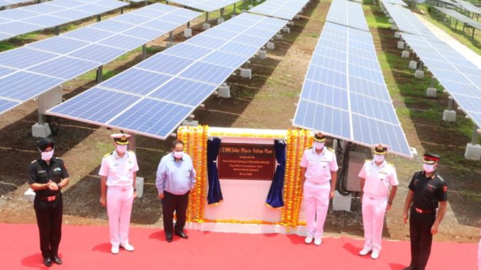 Largest Solar Power Plant of Navy Commissioned Largest Solar Power Plant of Navy Commissioned