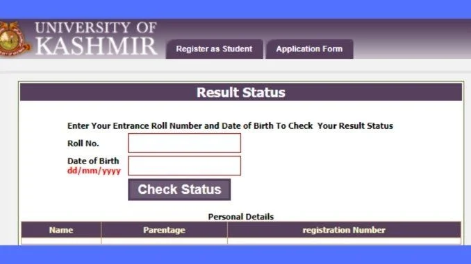 University of Kashmir declares results of Entrance Test 2020