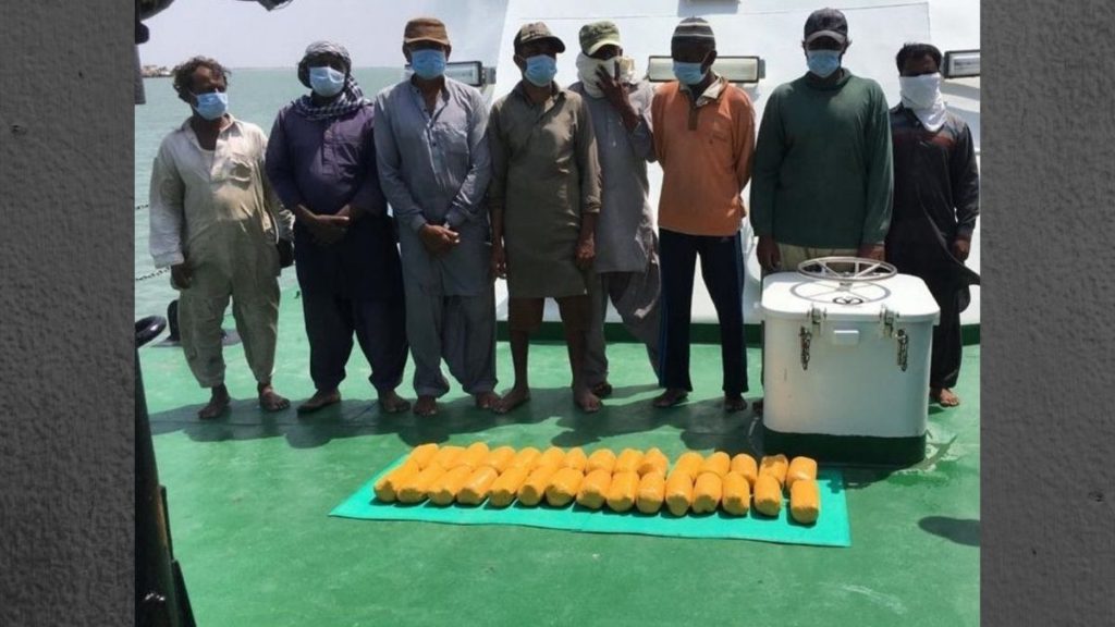 Indian Coast Guard apprehends Pakistani boat with 30 kgs of heroin off Jakhau, Gujarat