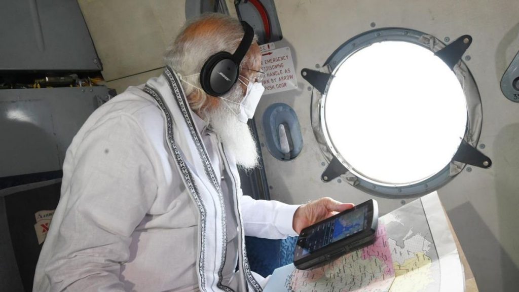 PM Modi undertakes aerial survey of Cyclone Tauktae affected areas in Gujarat