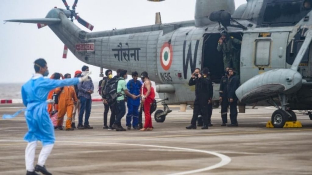 Raksha Mantri Shri Rajnath Singh lauds three Services & Indian Coast Guard for Cyclone Tauktae SAR operations