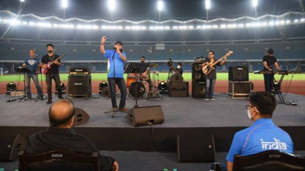 Union Minister for Youth Affairs and Sports Shri Kiren Rijiju launches the official Theme Song for the Indian Olympic Team to Tokyo 2020