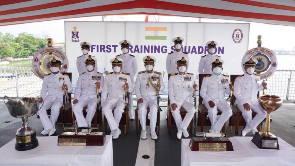 PASSING OUT OF OFFICER TRAINEES AT NAVAL BASE 