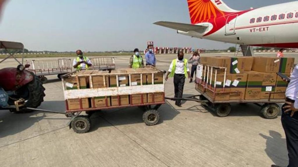 Varanasi Airport facilitates the movement of over 1800 kgs of Covid-19 Vaccine shipment