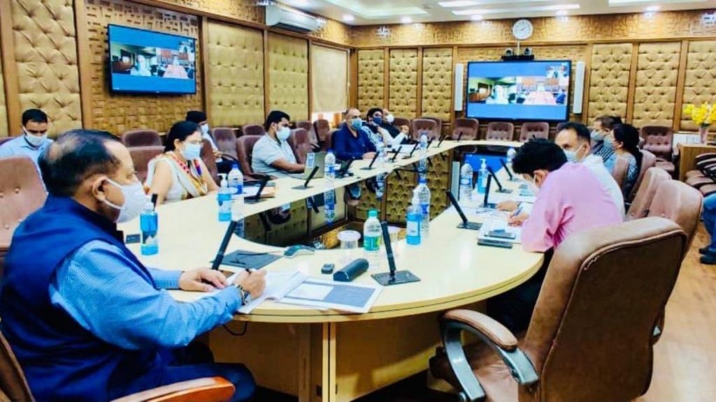 Union Minister Dr. Jitendra Singh there will be 100% Vaccination for 45 plus by June end in Jammu and Kashmir