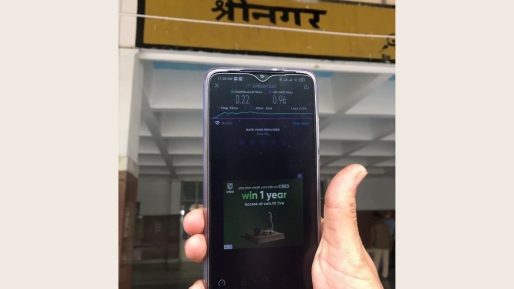All 15 Kashmir Valley Railway Stations, including Srinagar, get integrated with 6021 Station Rail Wi-Fi Network