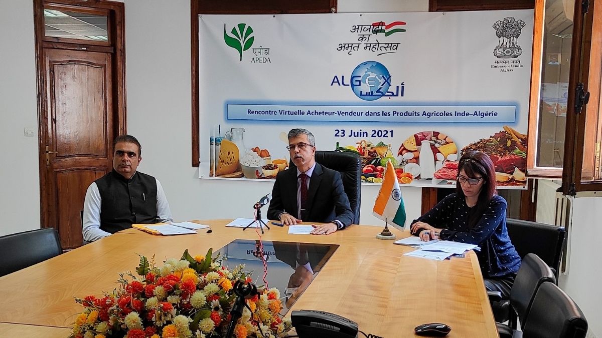 APEDA in collaboration with the Indian embassy organizes a virtual buyer-seller meet for boosting agricultural and processed food products exports to Algeria