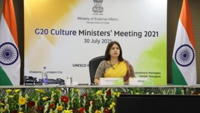 Photo of MoS, Culture, Smt Meenakashi Lekhi addresses at G20 Culture Ministers’ Meeting