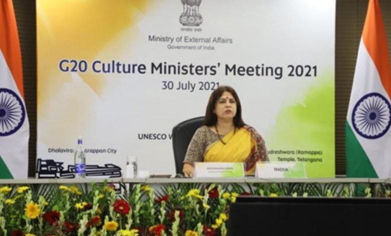 MoS, Culture, Smt Meenakashi Lekhi addresses at G20 Culture Ministers' Meeting