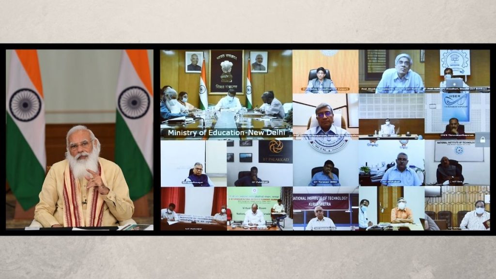 Prime Minister interacts with Directors of Centrally Funded Technical Institutions