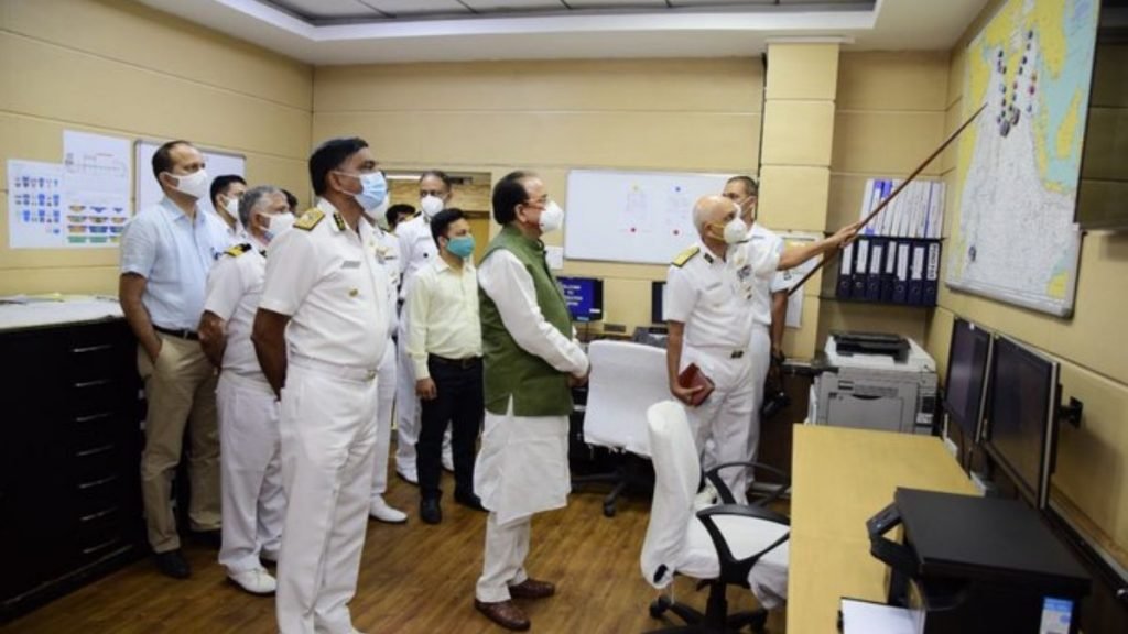 Raksha Rajya Mantri Shri Ajay Bhatt visits Indian Coast Guard Headquarters in New Delhi 