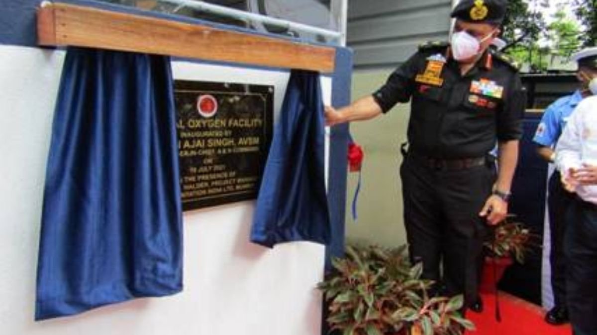 Oxygen generation facility inaugurated at INHS Dhanvantari, Port Blair
