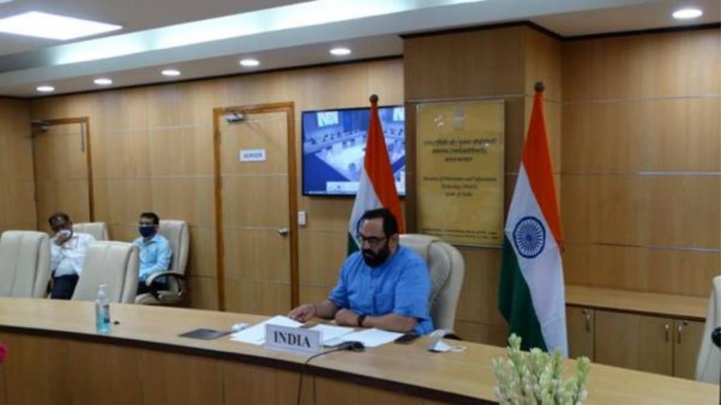 IT Minister Shri Ashwini Vaishnaw leads the Indian delegation at the summit virtually