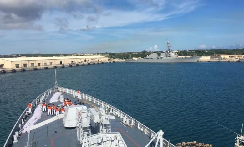 Indian Navy Ships Shivalik and Kadmatt Arrive at Guam to participate in Multilateral Maritime Ex Malabar