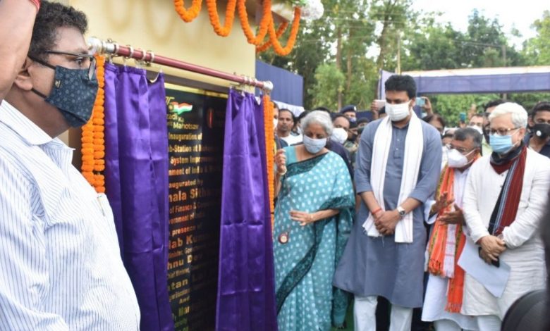 Union Minister of Finance and Corporate Affairs inaugurates 132/33/11 Kv Mohanpur Sub-station in Tripura