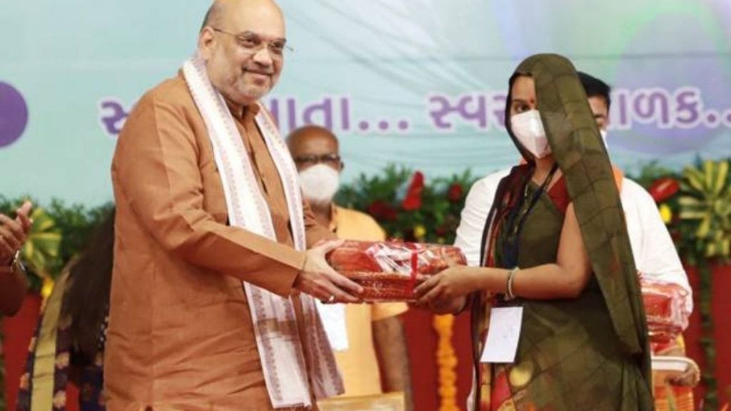 Union Home Minister, Shri Amit Shah launches nutritious Laddu Distribution Scheme for pregnant women in his Parliamentary constituency Gandhinagar