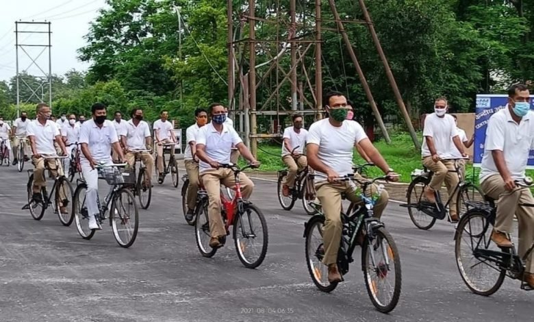 CISF organizes Azadi Ka Amrit Mahotsav Cycle Rally