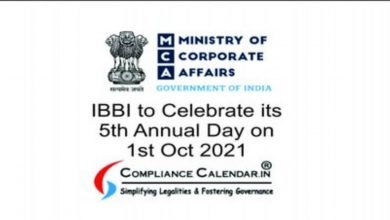 IBBI to celebrate its 5th Annual Day on 1st Oct. 2021