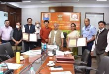 Ministry of Agriculture and Farmers Welfare Shri Narendra Singh Tomar signs 5 MOUs with private companies for taking forward Digital Agriculture