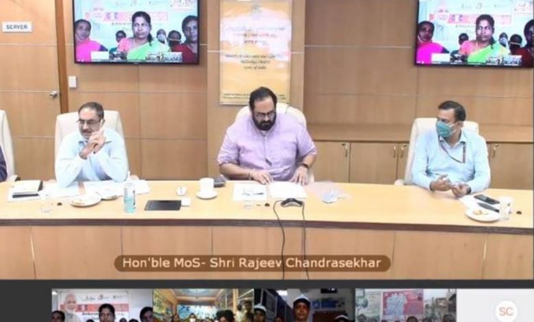 PMGDISHA and CSCs have emerged as the enablers for digital literacy, MoS IT Shri Rajeev Chandrasekhar