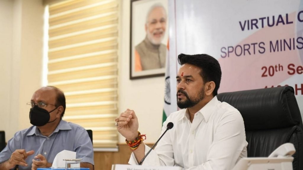 Shri Anurag Thakur interacts with Sports Ministers of States/UTs to draw a roadmap for future International Multi-Sporting Events and promoting sports at the grassroots level