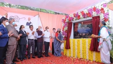 Photo of Smt. Nirmala Sitharaman, Hon’ble Union Minister of Finance and Corporate Affairs laid the foundation stone today for an office building of the Income Tax Department