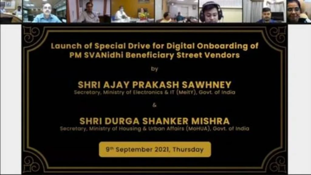 Special drive for Digital onboarding of street vendors launched
