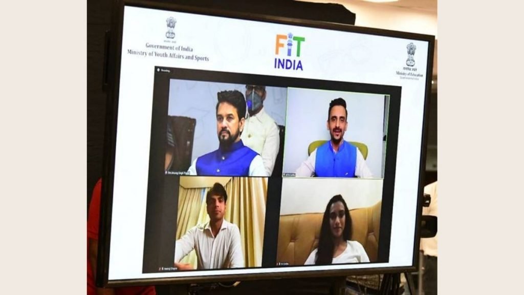 Sports Minister Shri Anurag Thakur and Education Minister Shri Dharmendra Pradhan launch first-ever nation-wide quiz on sports and fitness
