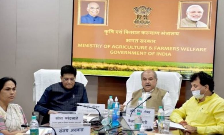 Union Agriculture Minister Shri Narendra Singh Tomar and Union Commerce Minister Shri Piyush Goyal address Chief Ministers’ Conference on initiatives and schemes for farmers’ welfare