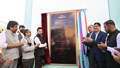 Union Minister Anurag Singh Thakur launches DD/AIR Transmitters at Hamboting La in Ladakh