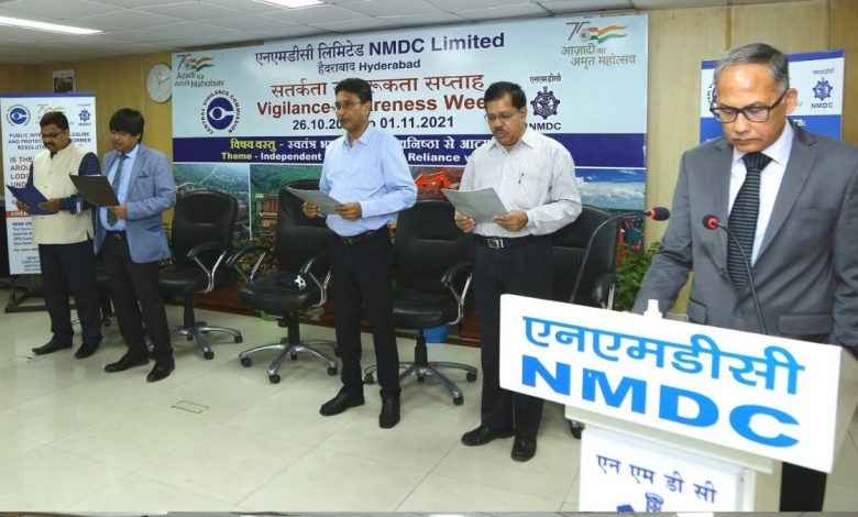 NMDC celebrates ‘Self Reliance with Integrity’ Vigilance Awareness Week - 2021