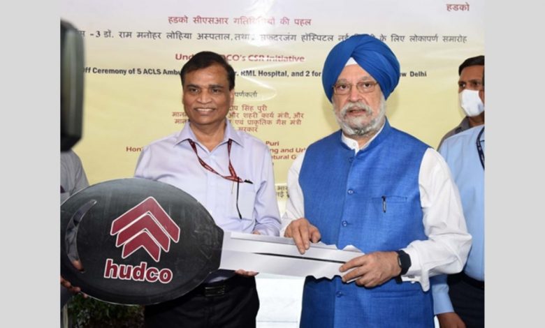 Shri Hardeep Singh Puri hands over the keys of five Ambulances to ABVIMS and Dr Ram Manohar Lohia Hospital, and VMMC and Safdarjung Hospital