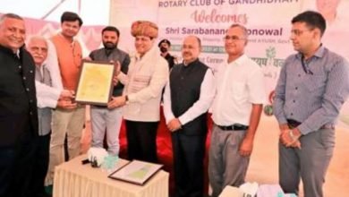 Union Ayush Minister Shri Sarbananda Sonowal inaugurates ‘Ayush Van’ in Gandhidham