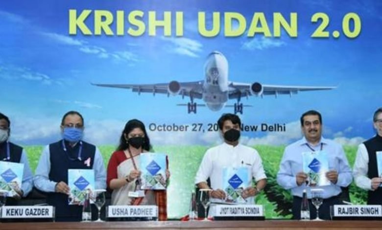 Union Civil Aviation Minister Shri Jyotiraditya Scindia releases Krishi UDAN 2.0
