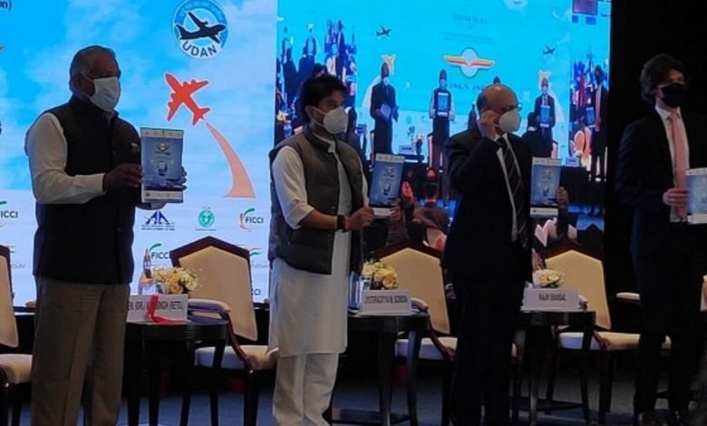 Civil Aviation Minister Shri Jyotiraditya Scindia inaugurates curtain raiser event about Wings India, 2022