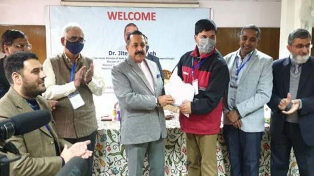 Union Minister Dr Jitendra Singh says, for the first time, Modi Government is promoting Agri Start-ups for youth in Jammu and Kashmir