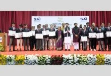Union Minister of Youth Affairs & Sports Shri Anurag Thakur confers the first-ever SAI Institutional Awards to 246 athletes and coaches