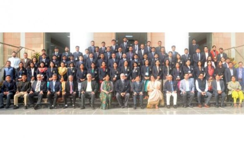 CEC Shri Sushil Chandra addresses the 74th batch of IRS Officer Trainees