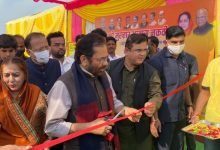 Minority Affairs Minister Mukhtar Abbas Naqvi inaugurates various development projects in Dhule, Maharashtra