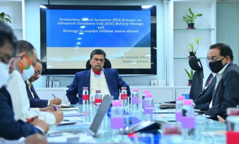 Power Minister chairs inter-ministerial meeting on PLI Scheme for Battery Storage