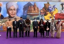 The gigantic and magnificent scrolls created under the unique initiative ‘Kala Kumbh’ were installed at Rajpath for Republic Day 2022 celebrations