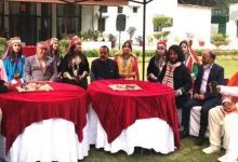 Photo of Union Minister Dr Jitendra Singh hosts lunch for J and K Republic Day Tableau team