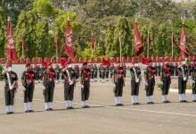 Photo of Army Chief Presents President’s Colours to Units of the Parachute Regiment