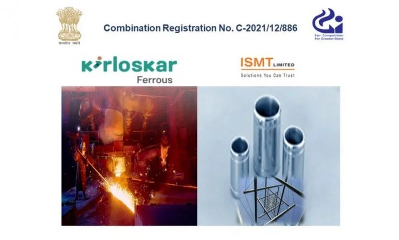 Commission approves proposed combination involving the acquisition of a stake in ISMT Limited by Kirloskar Ferrous Industries Limited